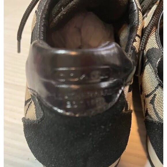 Coach Katelyn Signature Sneakers Black Suede Trim Q170 Women’s Size 8.5 M Shoes - Picture 8 of 10